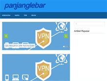 Tablet Screenshot of panjanglebar.com